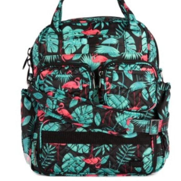 lug Handbags - LUG Puddle Jumper Mini Tote - Flamingo Black